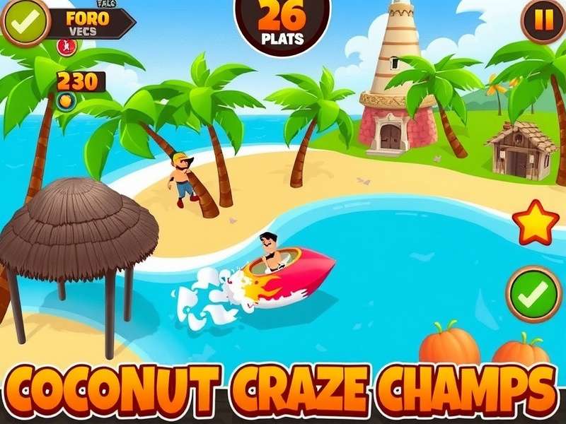 Coconut Craze Champs gameplay screenshot